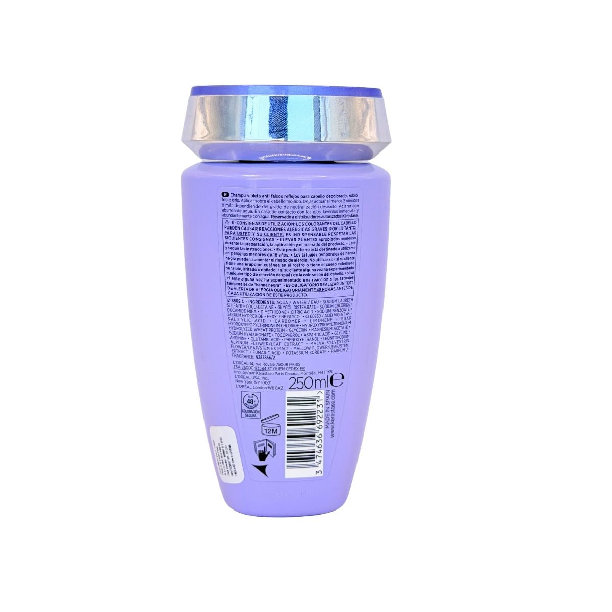 Kérastase Blond Absolu Bain Ultra-Violet Shampoo matizador violeta rubios y grises 250 ml