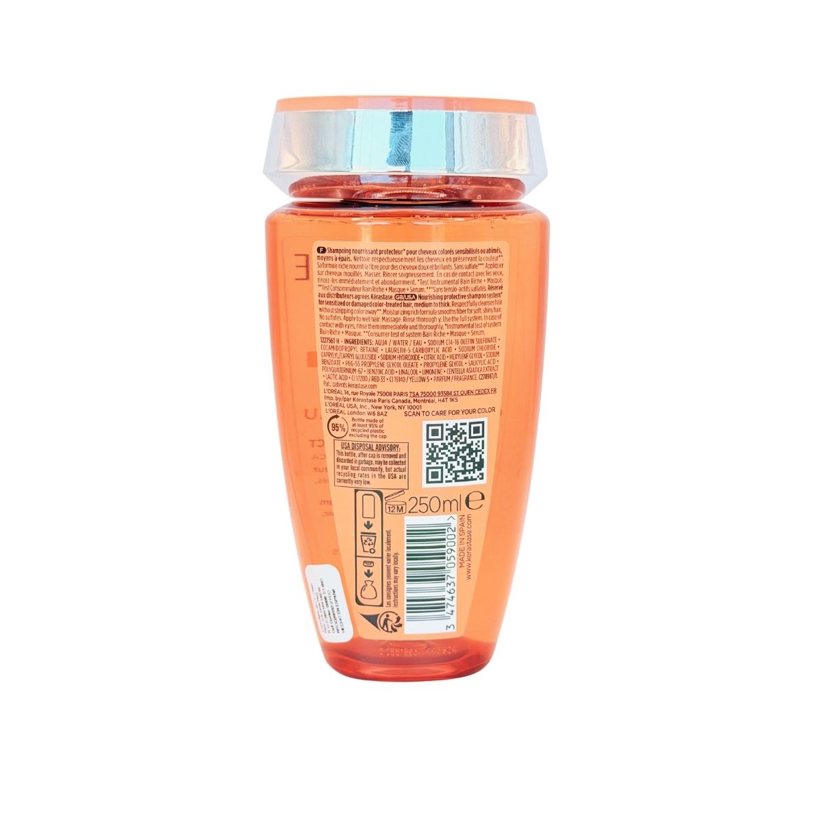 Kérastase Chroma Absolu Bain Chroma Respect Shampoo protector del color sin sulfatos 250 ml