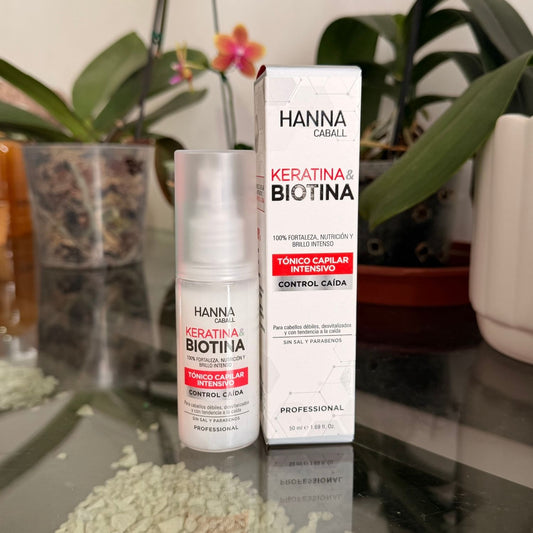 Tónico Keratina & Biotina Anticaída 50 ml Hanna Caball