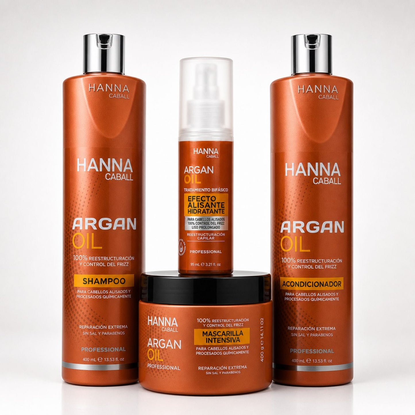 Hanna Caball Pack Argan Oil 4 productos reparación extrema - Hanna Caball en Wapas GCC