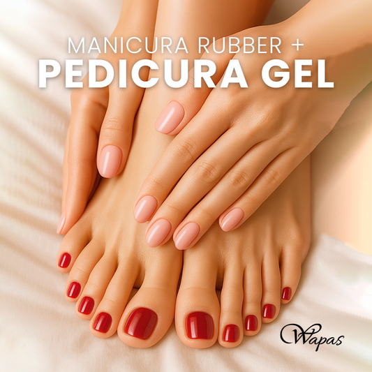 Manicura Rubber + Pedicura Gel