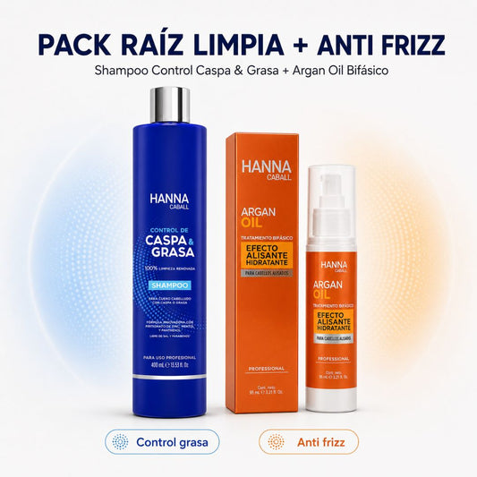 Hanna Caball Pack Raíz Limpia + Anti Frizz - vista producto