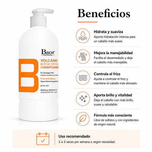 BAOR Acondicionador Volcanic Mud 300 ml