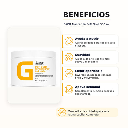 BAOR Mascarilla Soft Gold 300 ml