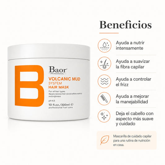 BAOR Mascarilla Volcanic Mud 300 ml