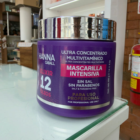Mascarilla Elixir 12 Óleos 400 ml Hanna Caball