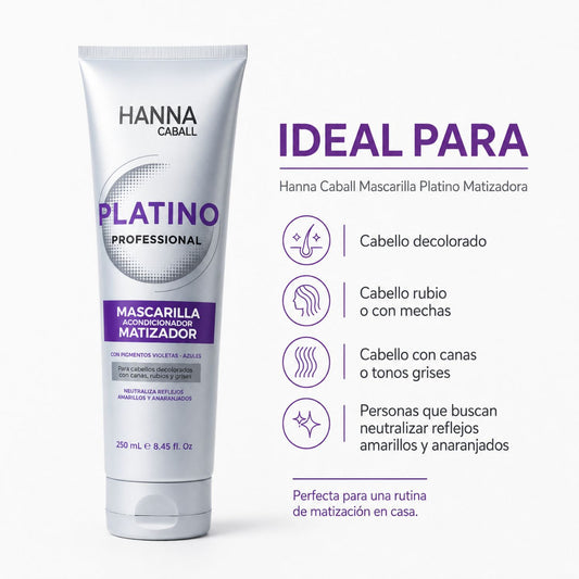 Hanna Caball Mascarilla Platino Matizadora 400 ml