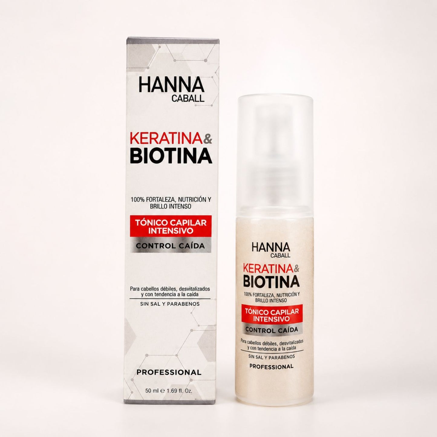 Hanna Caball Keratina y Biotina Pack 4 Pasos + 12 Ampollas Control Caída - vista 5
