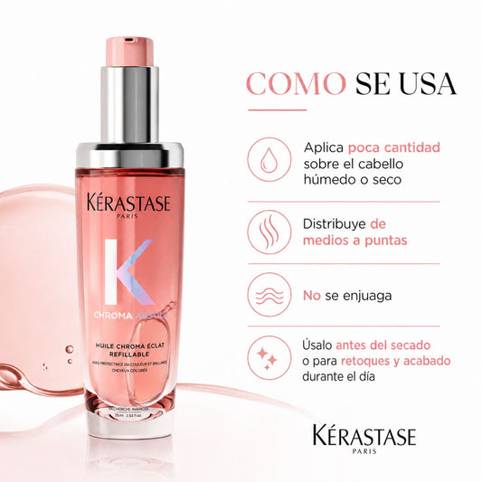 Kérastase Chroma Absolu Huile Chroma Éclat Aceite protector del color y brillo 75 ml