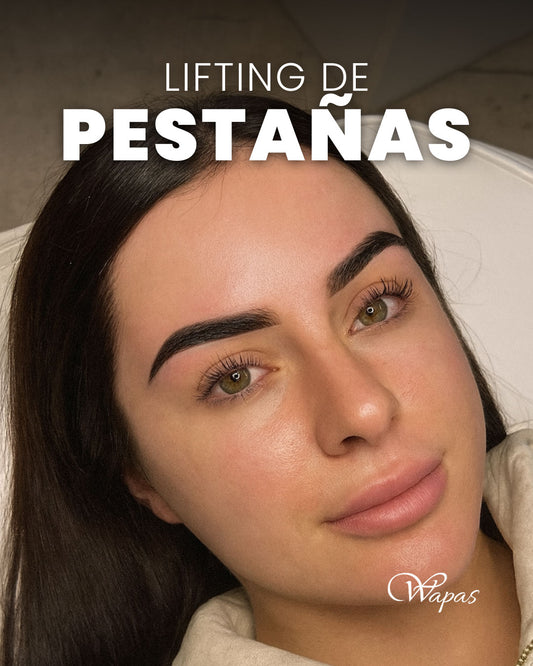Lifting de pestañas con acabado natural en Wapas GCC, salón de belleza en San Isidro Lima Perú.