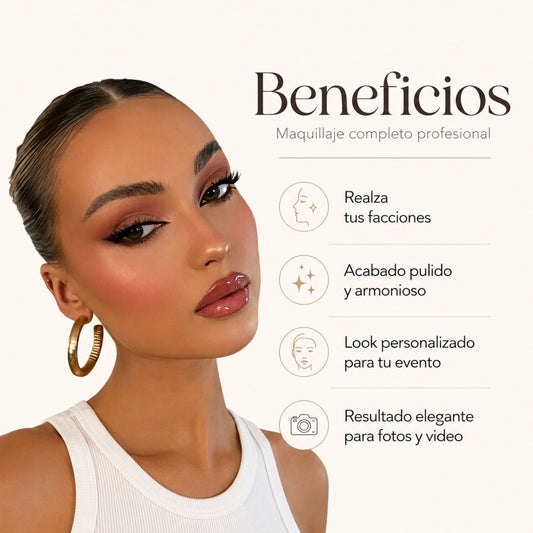 Maquillaje completo profesional en San Isidro Wapas beneficios beneficios reparación capilar y acabado profesional