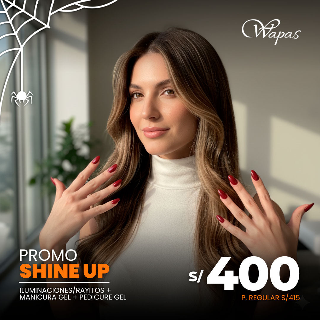 Promo Shine Up: manicure, pedicure gel e iluminaciones