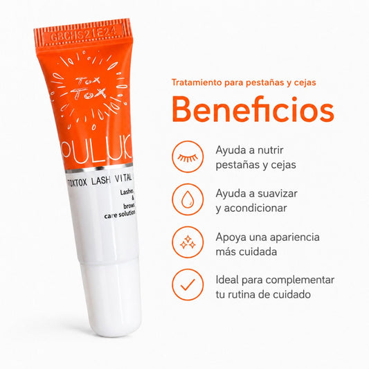 Puluk ToxTox Lash Vital 10 ml | Tratamiento para pestañas y cejas