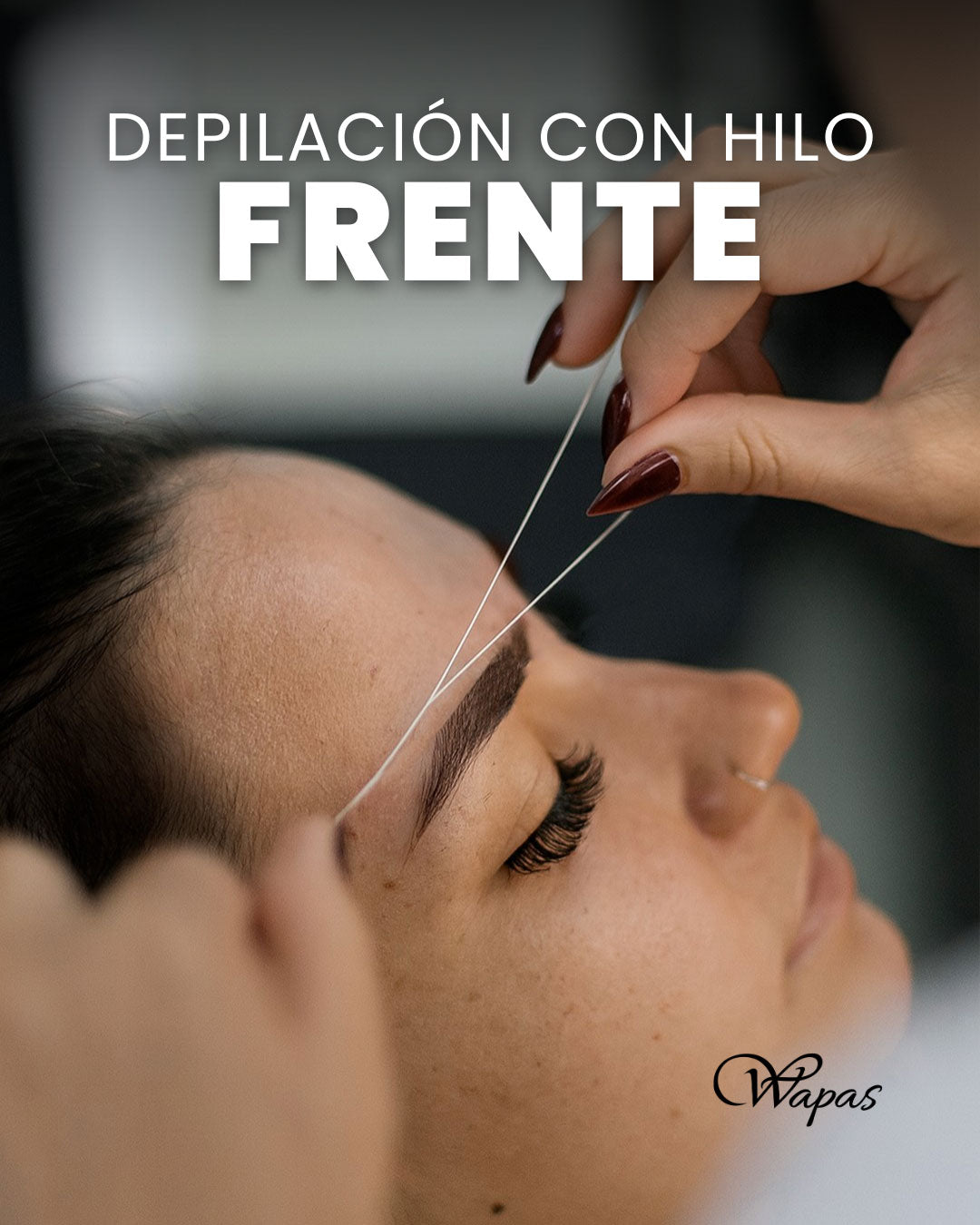 Depilación con hilo en frente Wapas Lima