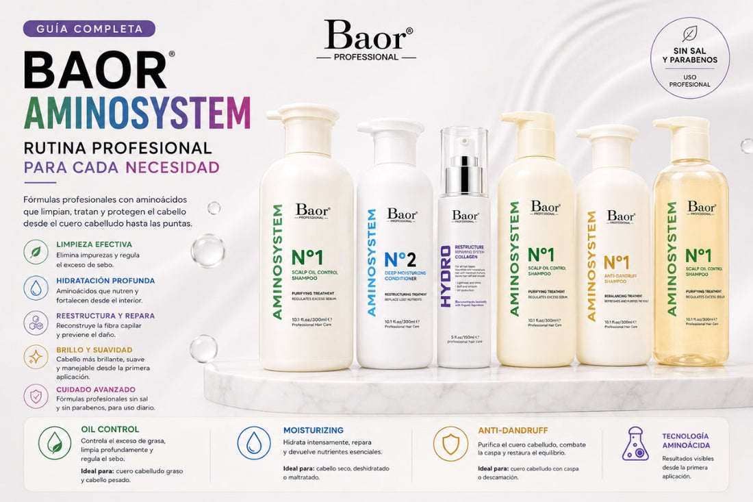 BAOR Aminosystem: Oil Control, Anti-Dandruff o Moisturizing, ¿cuál elegir?