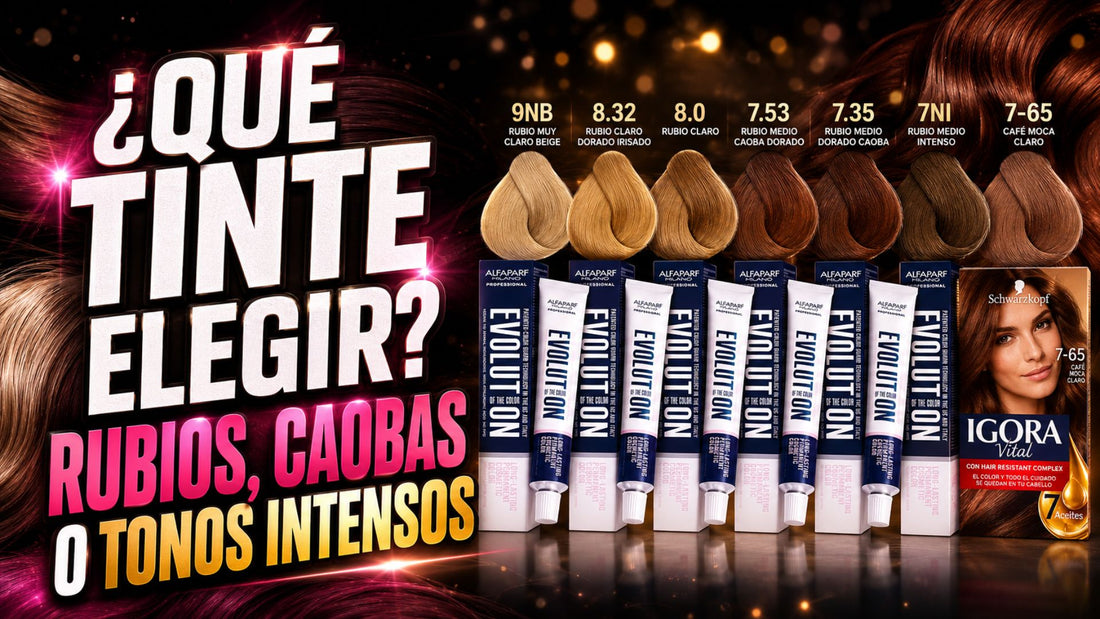 ¿Qué tinte profesional elegir para rubios, caobas o tonos intensos?