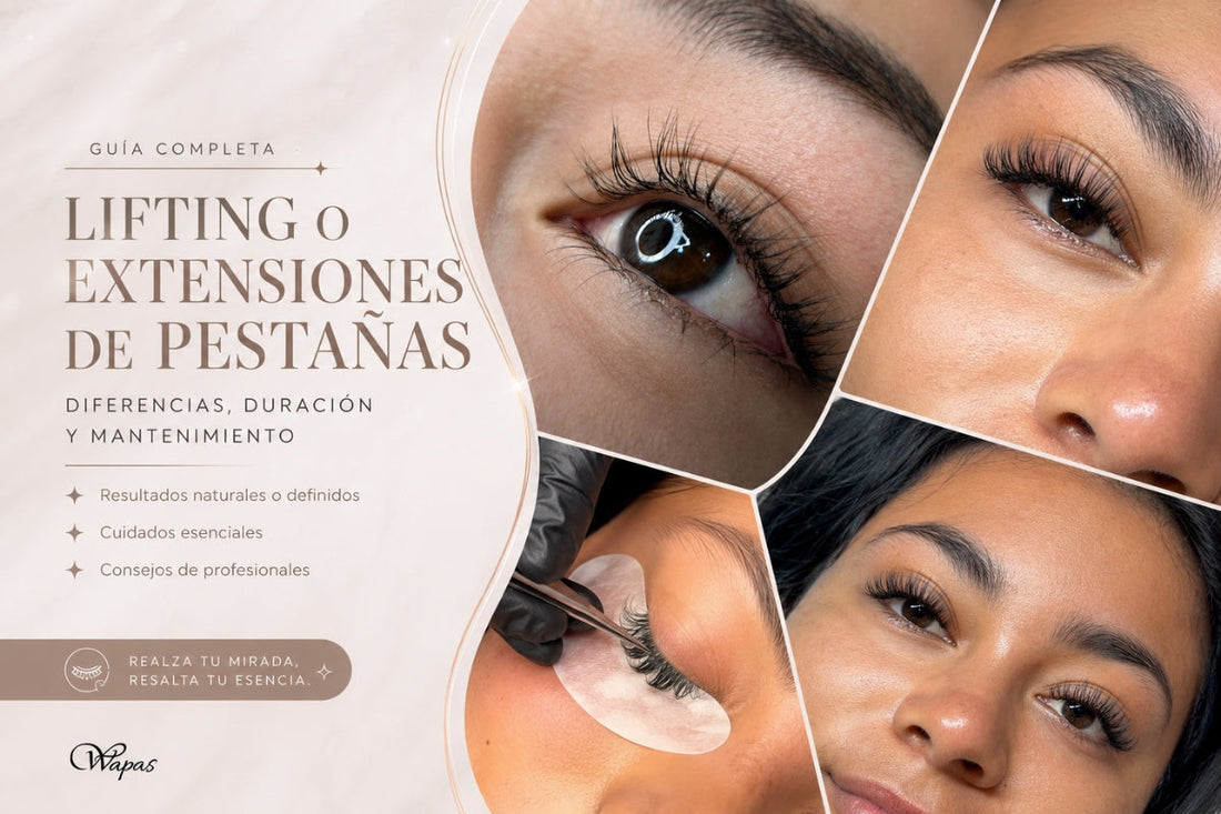 Lifting o extensiones de pestañas: diferencias, duración y mantenimiento