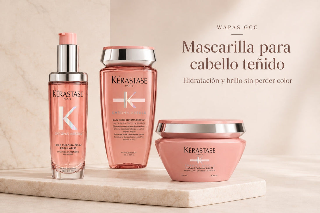 Mascarilla para cabello teñido antes de eventos: hidratación sin perder volumen
