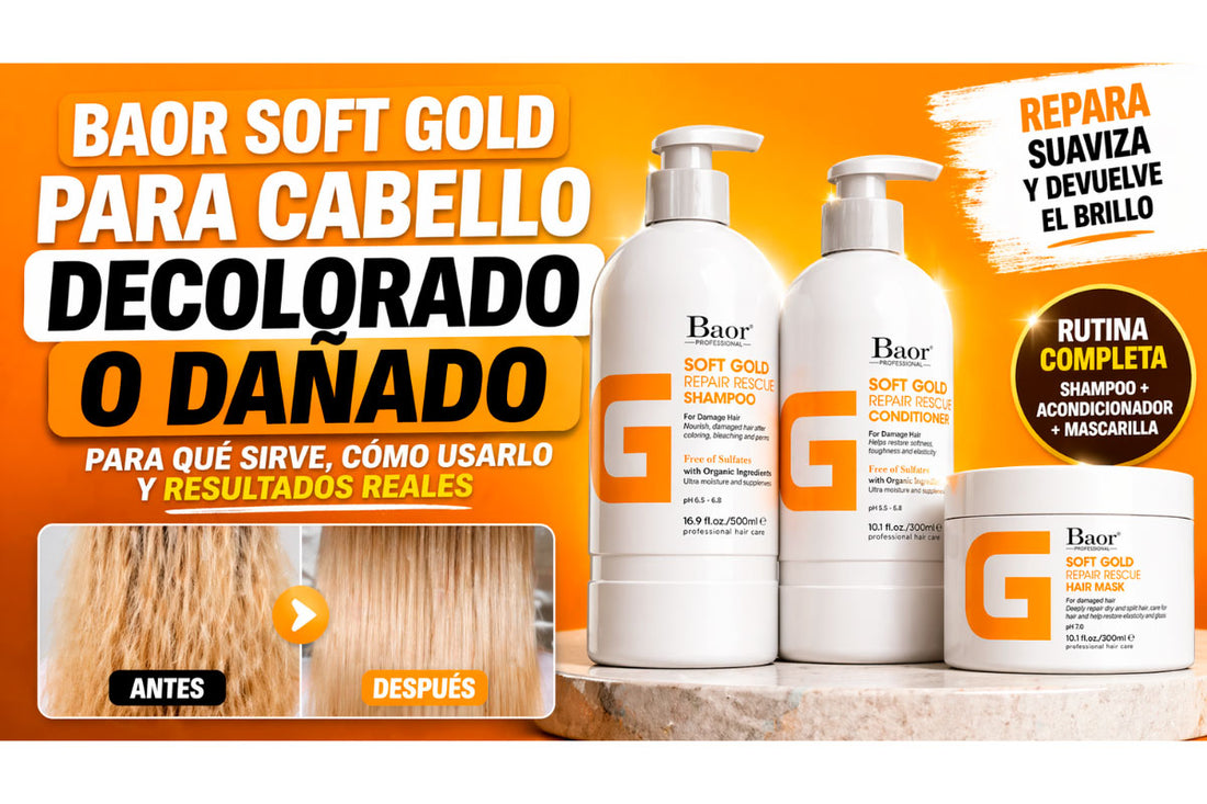 BAOR Soft Gold: para qué sirve y cómo usarlo si tienes el cabello decolorado o dañado