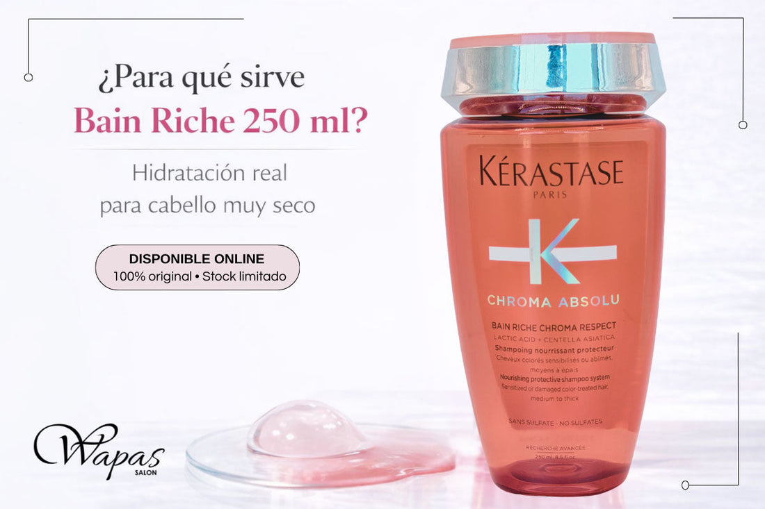 ¿Para qué sirve Bain Riche 250 ml? Hidratación real para cabello muy seco