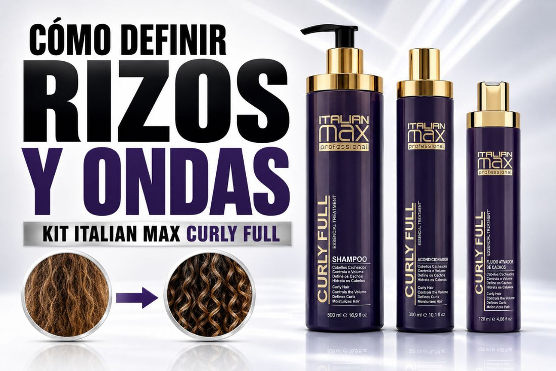 Rutina para rizos definidos y sin frizz: Kit Italian Max Curly Full