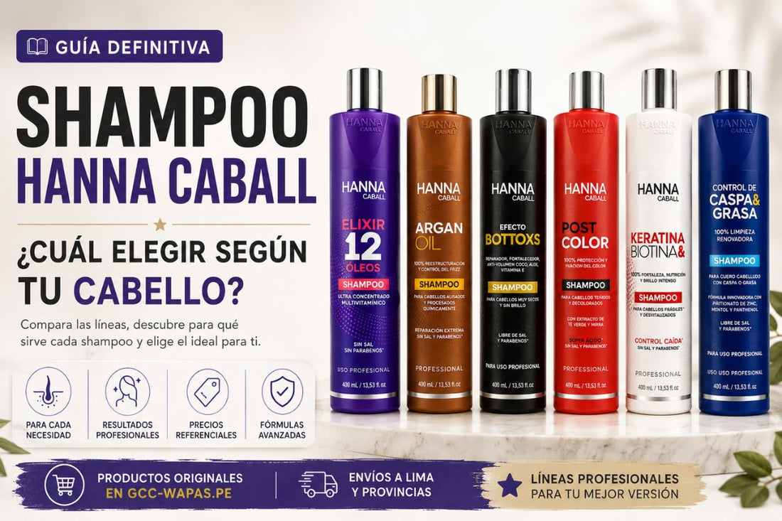 Shampoo Hanna Caball: cuál elegir según caída, grasa, frizz, color o resequedad