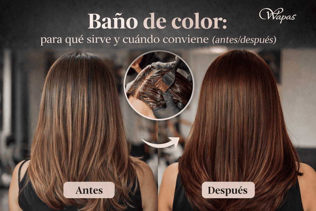 Baño de color: para qué sirve y cuándo conviene (antes/después)