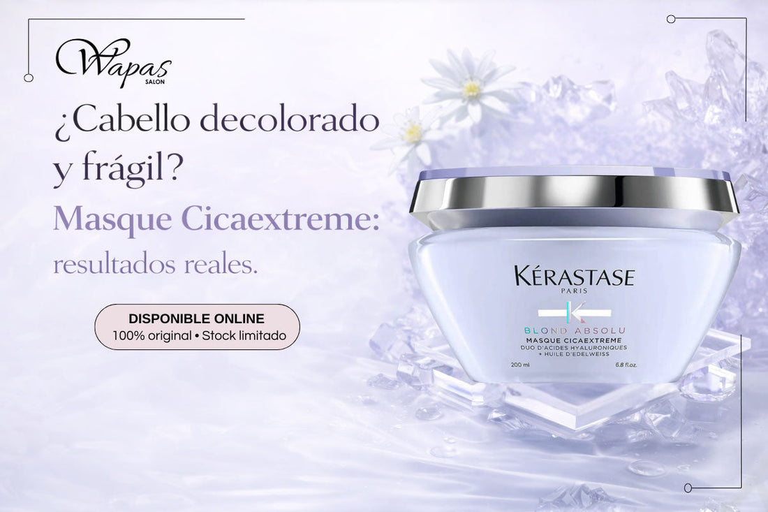 ¿Cabello decolorado y frágil? Masque Cicaextreme: resultados reales