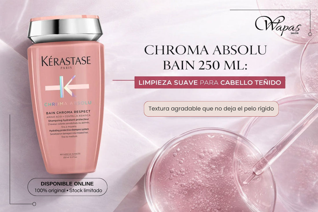 Chroma Absolu Bain 250 ml: limpieza suave para cabello teñido