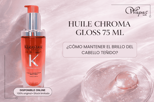 Cómo mantener el brillo del cabello teñido con Huile Chroma Gloss