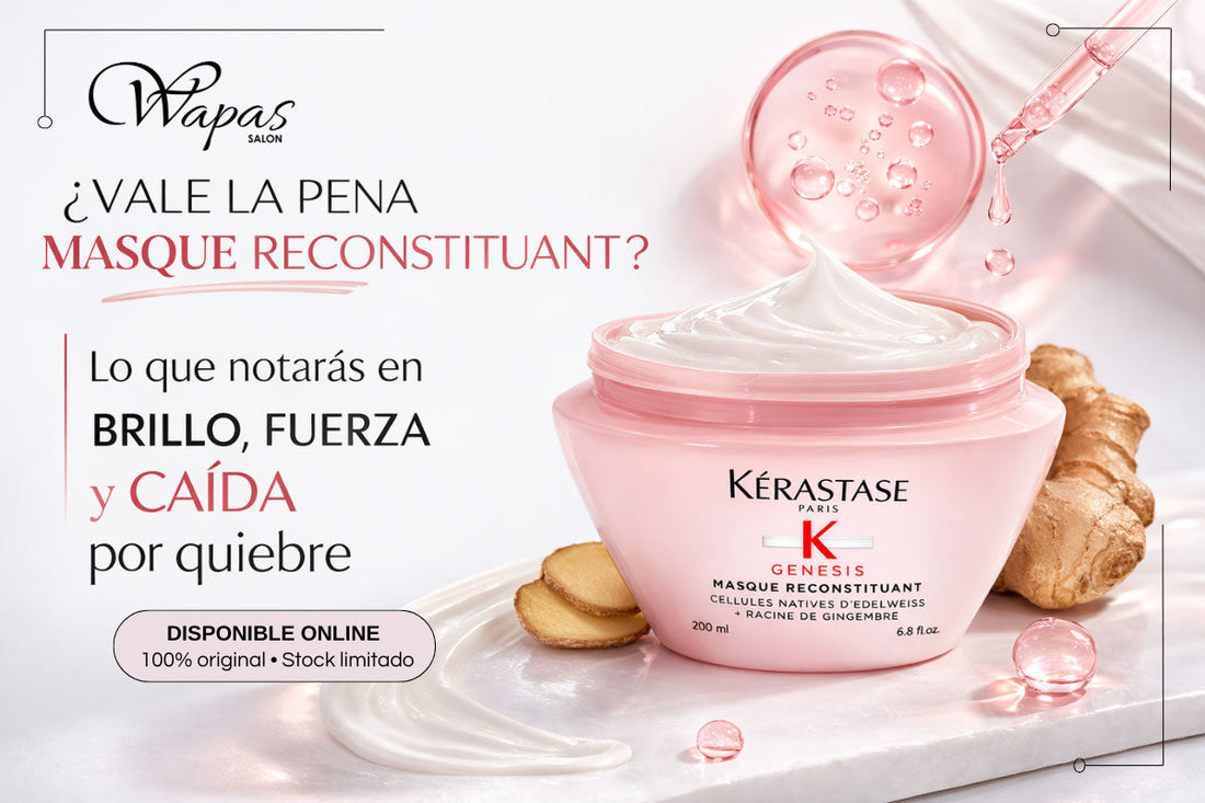¿Vale la pena Masque Reconstituant? Lo que notarás en brillo, fuerza y caída por quiebre