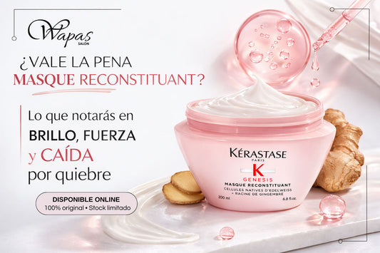 ¿Vale la pena Masque Reconstituant? Lo que notarás en brillo, fuerza y caída por quiebre