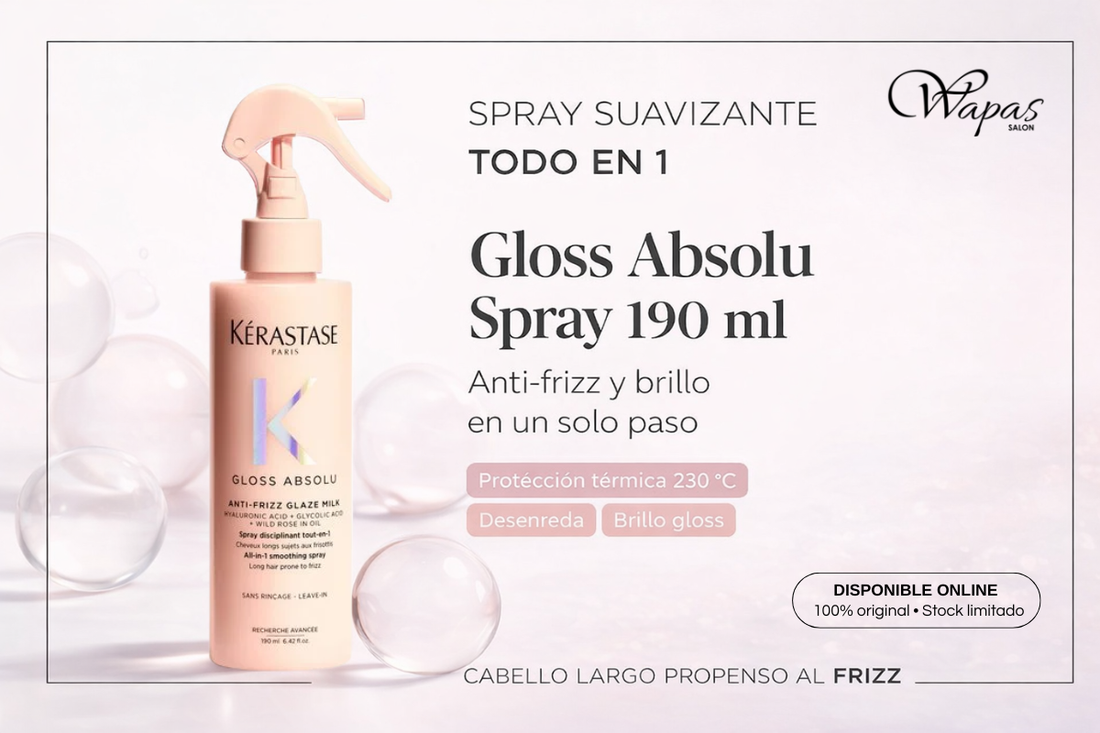 Gloss Absolu Spray 190 ml: anti-frizz y brillo en un solo paso (guía)