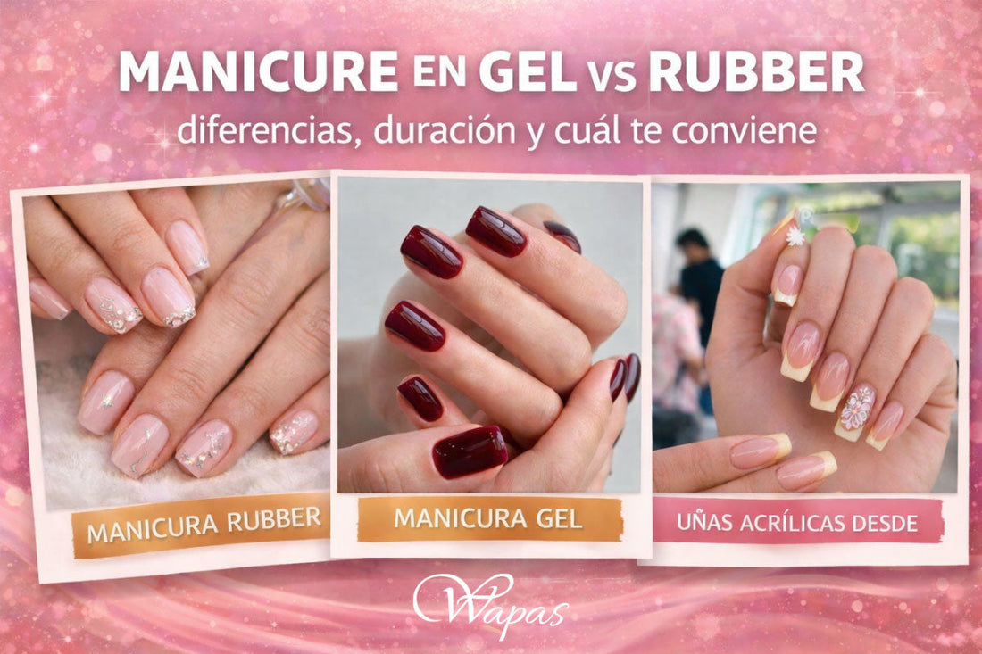 Manicure en gel vs Rubber: diferencias, duración y cuál te conviene