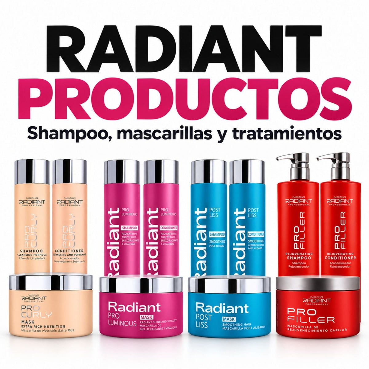 Radiant Professional – Shampoos, Mascarillas y Tratamientos