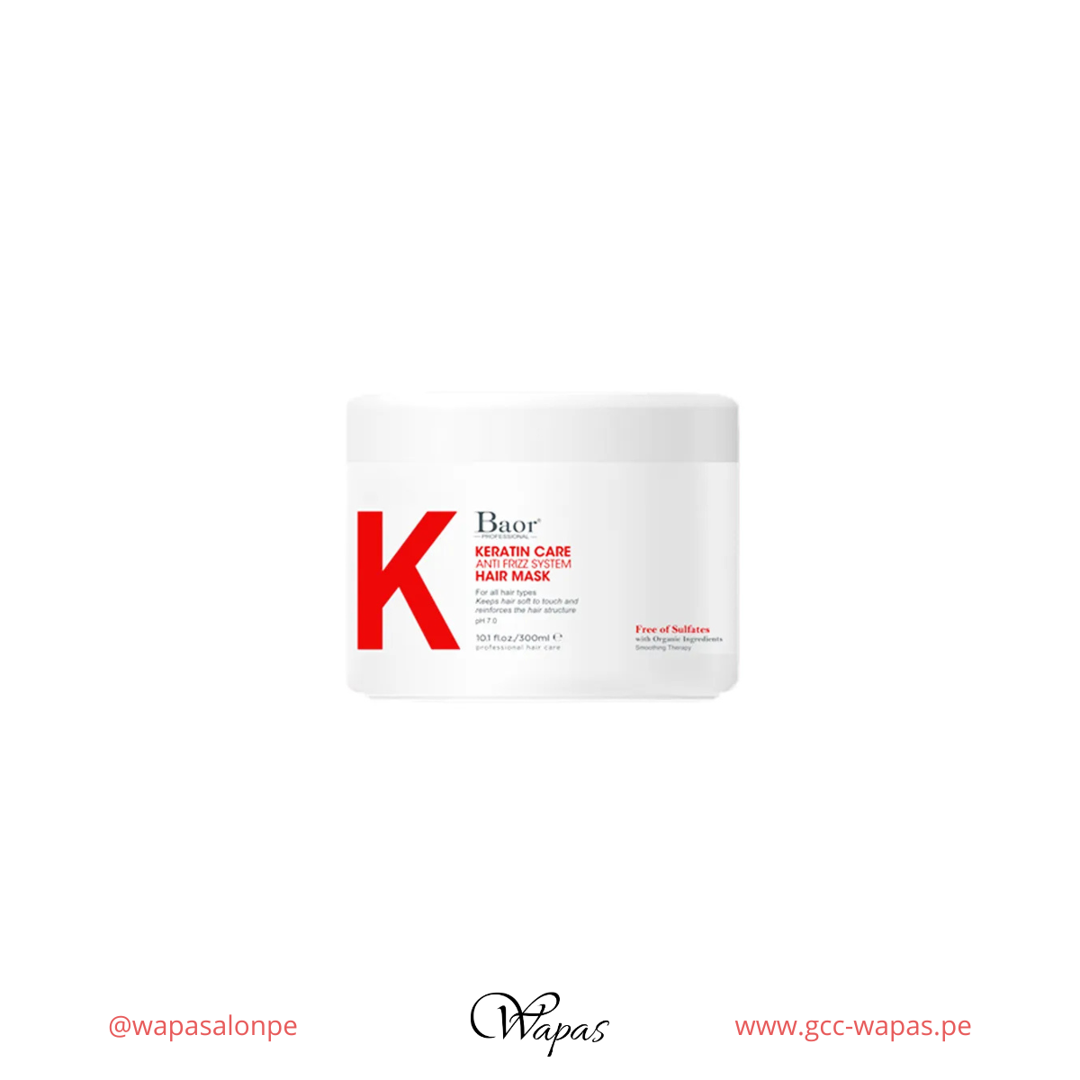 BAOR Mascarilla Keratin Care 300 ml - vista producto