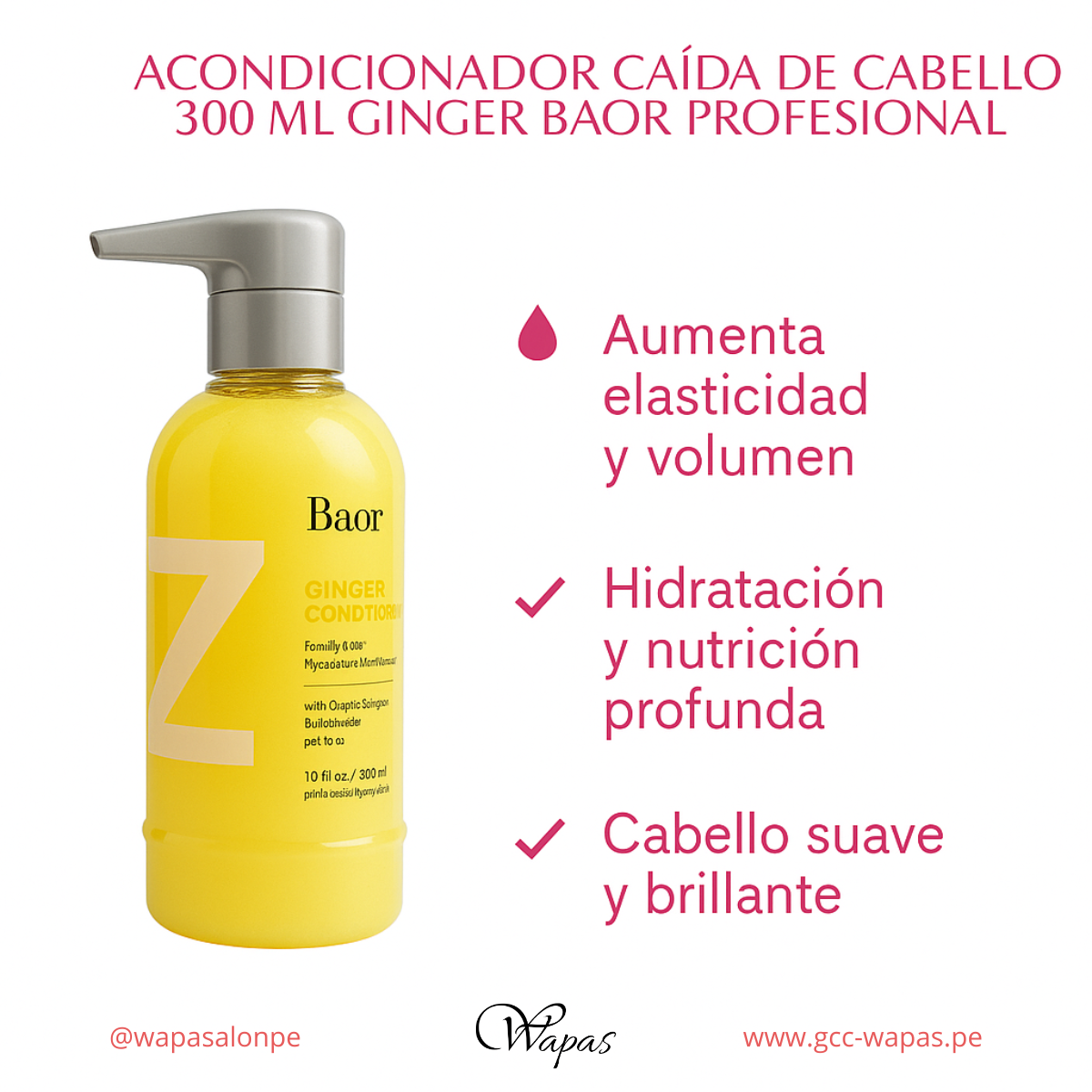 BAOR Acondicionador Ginger 300 ml - vista producto