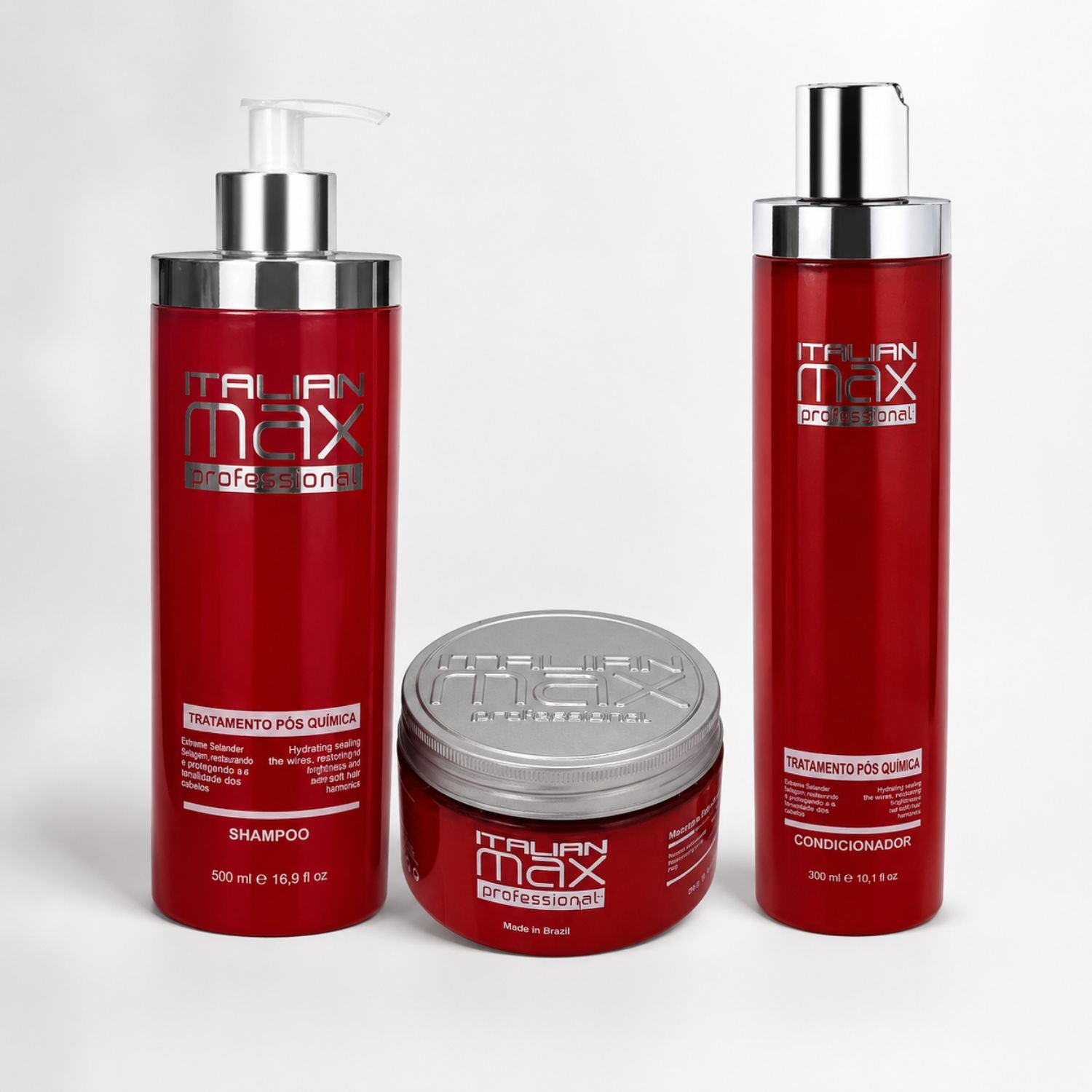 Kit Italian Max Post Química con shampoo, acondicionador y mascarilla