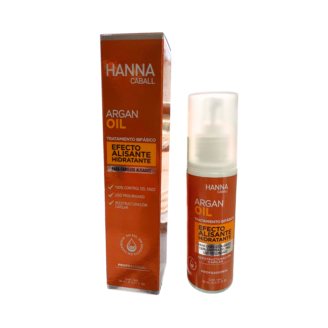 Hanna Caball Argan Oil bifásico anti frizz 95 ml - Hanna Caball - producto disponible en Wapas San Isidro