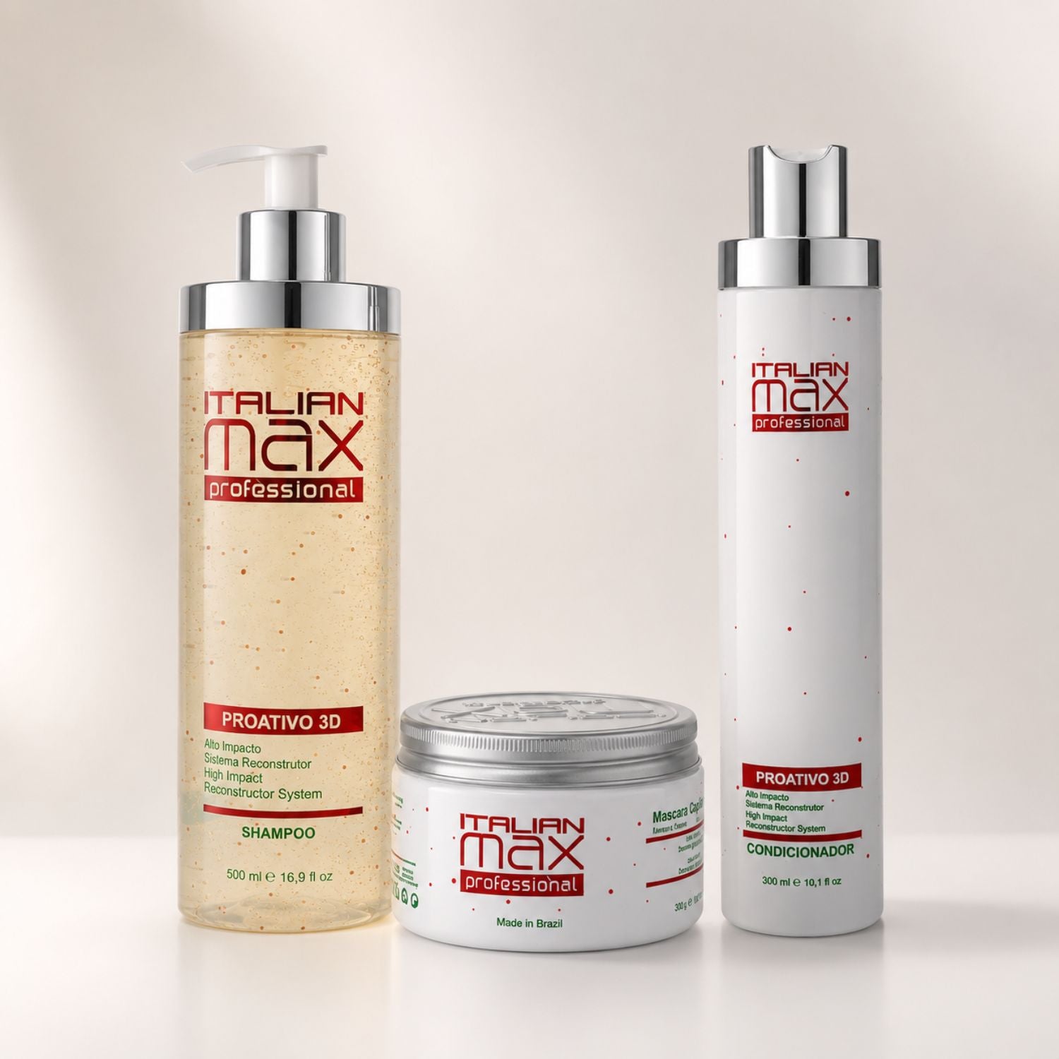 Kit Italian Max Vitamax Color con shampoo 500 ml conditioner 300 ml y máscara 285 g para cabello teñido