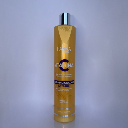 Acondicionador Anti Age con Vitamina C de 400 ml para cabello envejecido, dañado y opaco.