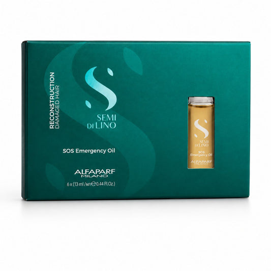 Alfaparf Semi di Lino Reconstruction SOS Emergency Oil 6 x 13 ml