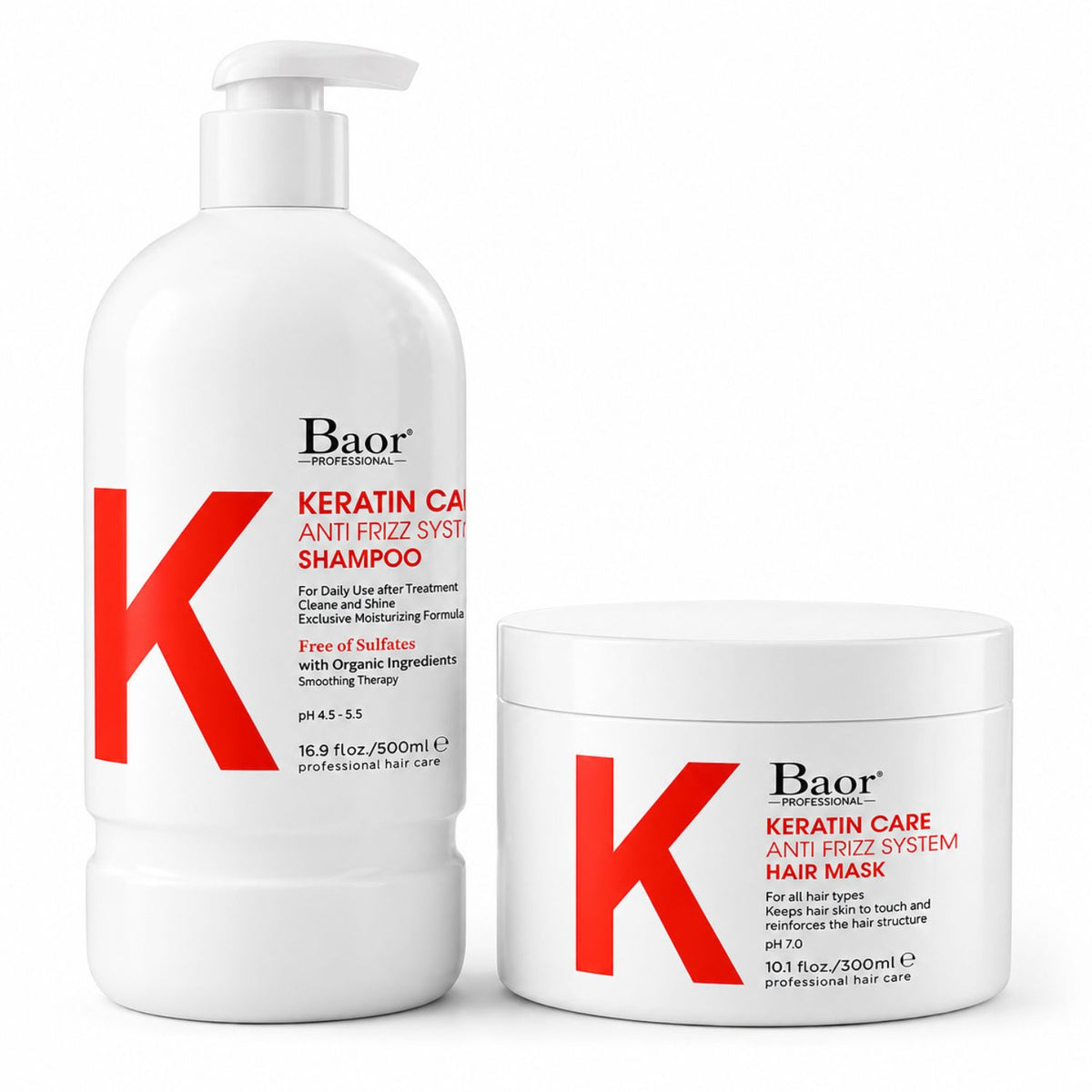 Pack Keratin Care = Shampoo + Mascarilla – BAOR