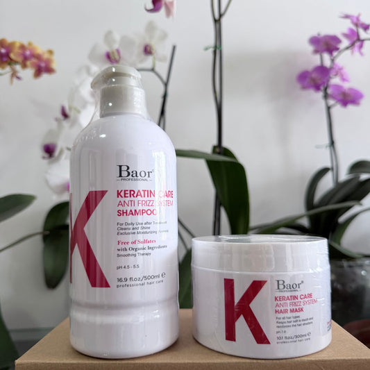 Pack Keratin Care = Shampoo + Mascarilla – BAOR