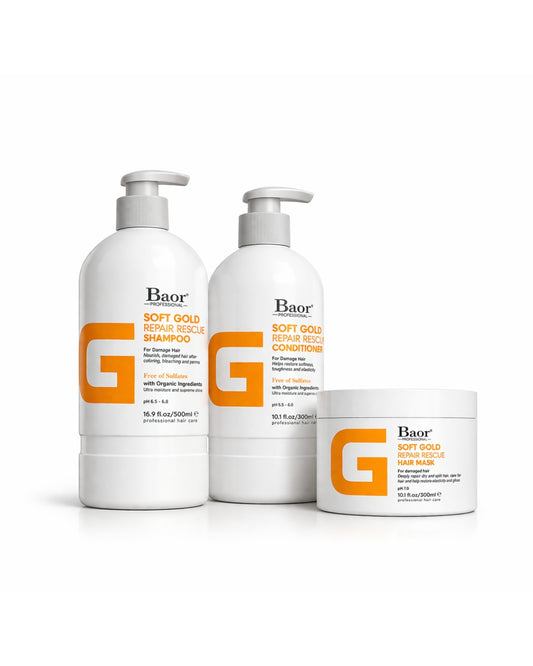 BAOR Pack Soft Gold (Shampoo + Acond. + Mascarilla)