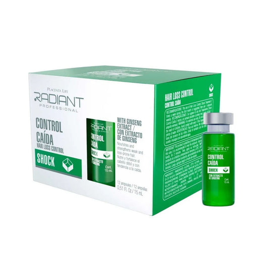 Caja x12 Shock Anticaída 15 ml – Radiant Professional