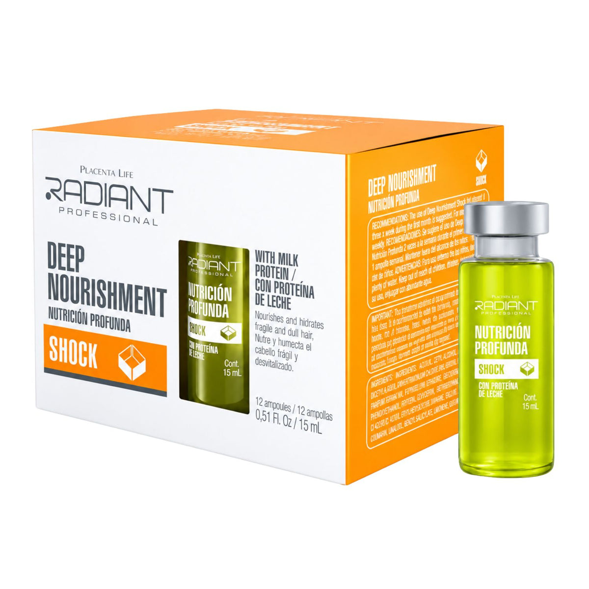 Caja x12 Shock Nutrición Profunda 15 ml – Radiant Professional