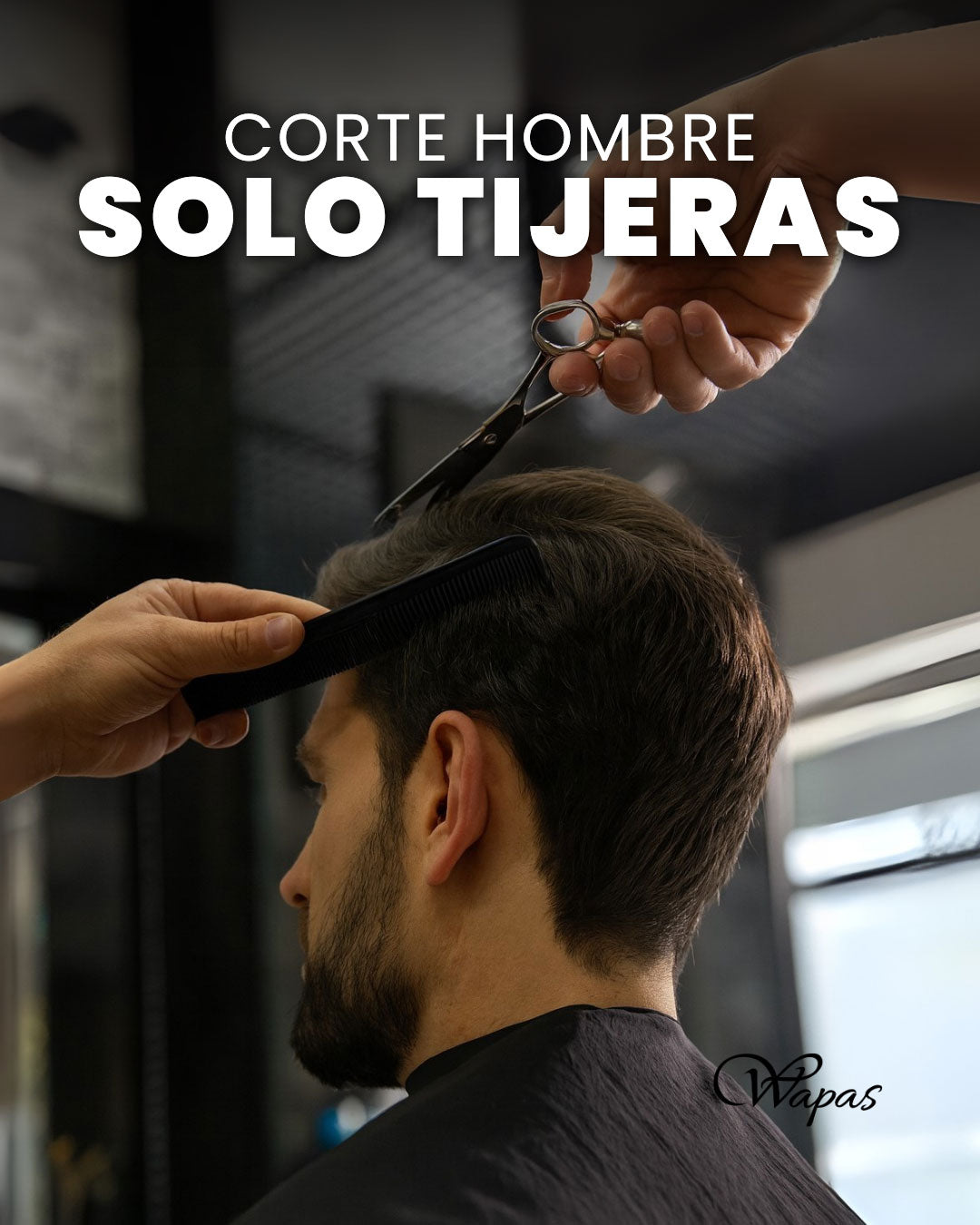 Corte hombre solo tijera