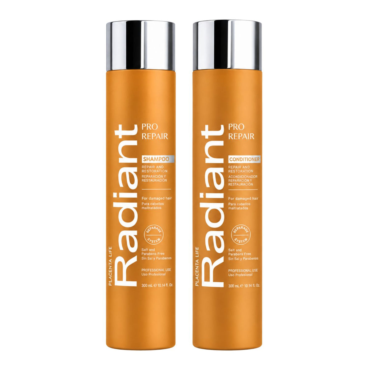 Dúo Argan Pro Repair Shampoo + Acondicionador – Radiant Professional
