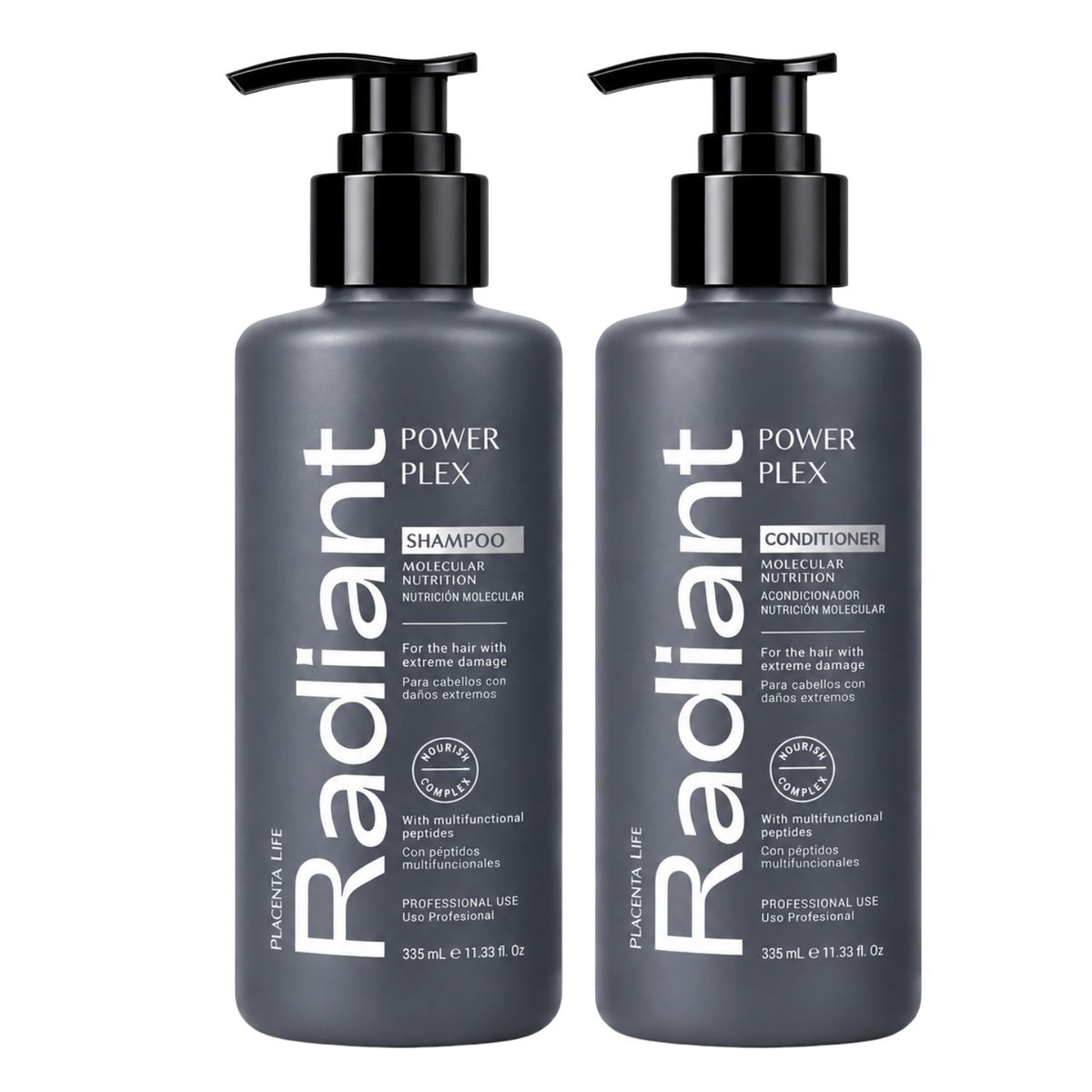 Dúo Power Plex Shampoo + Acondicionador – Radiant Professional